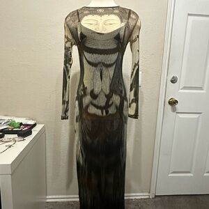 Reposh 90s Vivienne Tam Mesh Dress